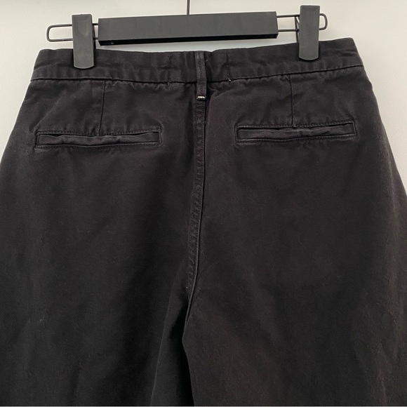 Everlane Arc Curved Canvas Pant Regular Fit in Black Size 0 - Picture 10 of 12